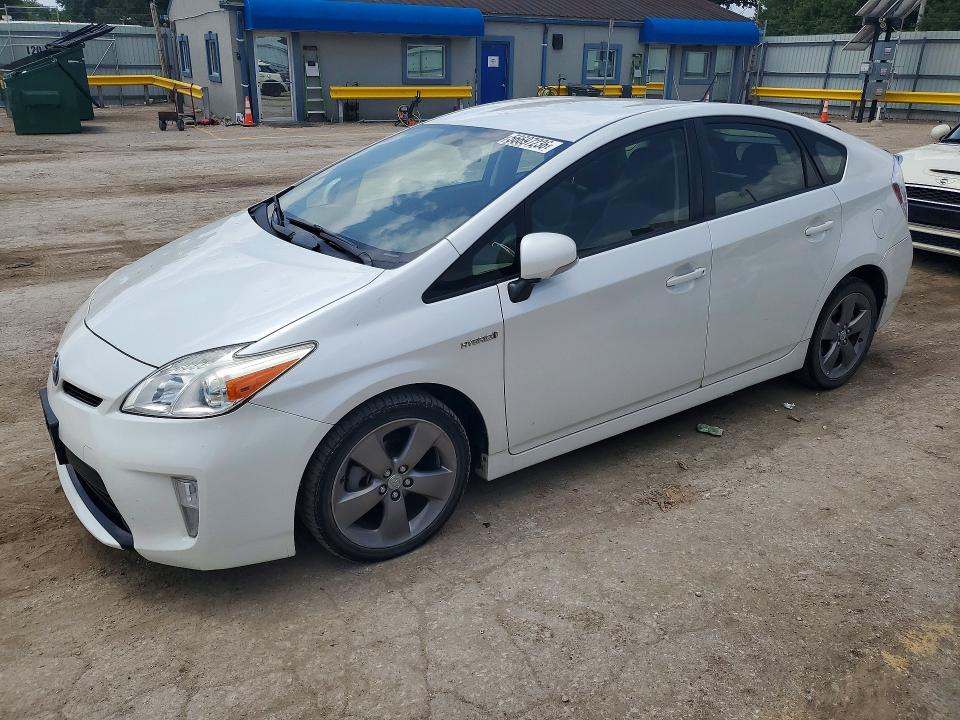 2015 Toyota Prius VIN JTDKN3DUXF0414968 COPART salvage auction — HAIL, Ks - Cert Of Title-Salvage, sold $2,100 on 2026-07-27 (photo 1)