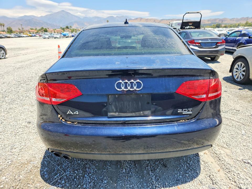 2011 Audi A4 VIN WAUFFAFL5BN018156 COPART salvage auction — MECHANICAL, Ca - Dis/Dlr/Exp Only Clean Title, sold $700 on 2026-07-22 (photo 6)