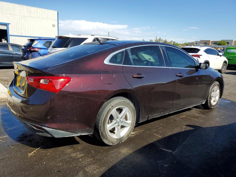 2020 Chevrolet Malibu VIN 1G1ZC5ST7LF141502 COPART salvage auction — MINOR DENT/SCRATCHES, NV - CERTIFICATE OF TITLE, sold $7,300 on 2026-07-21 (photo 3)