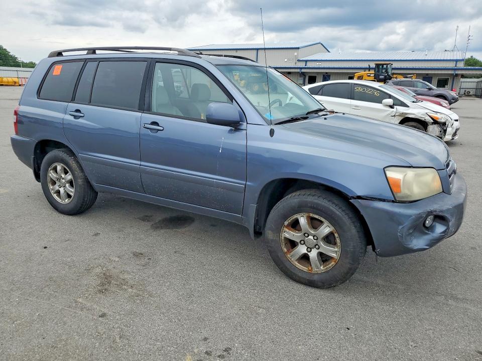 2005 Toyota Highlander VIN JTEEP21A050134823 COPART salvage auction — FRONT END, Me - Certificate Of Title, sold $825 on 2026-07-14 (photo 4)