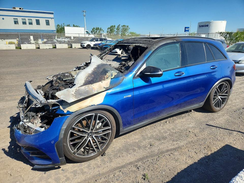 2022 Mercedes-benz Glc class VIN W1N0G6EB8NG055604 COPART salvage auction — BURN, Qc - Irrecuperable, sold $1,500 on 2026-07-07 (photo 1)