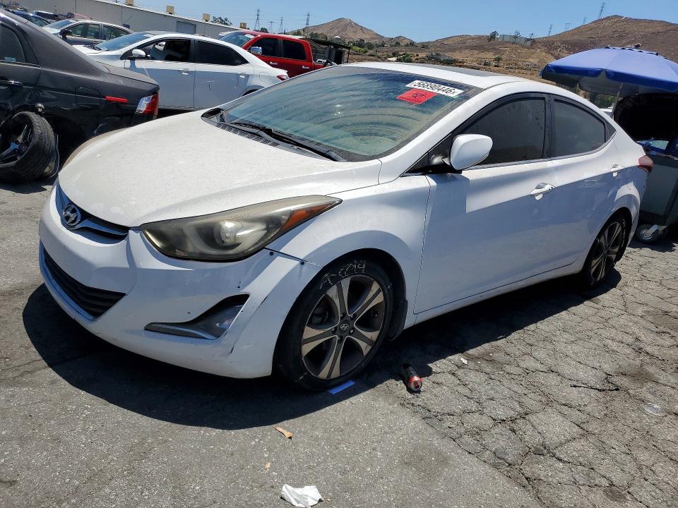 2015 Hyundai Elantra VIN KMHDH4AH0FU372716 COPART salvage auction — MECHANICAL, Ca - Dis/Dlr/Exp Only Clean Title, sold $525 on 2026-07-16 (photo 1)