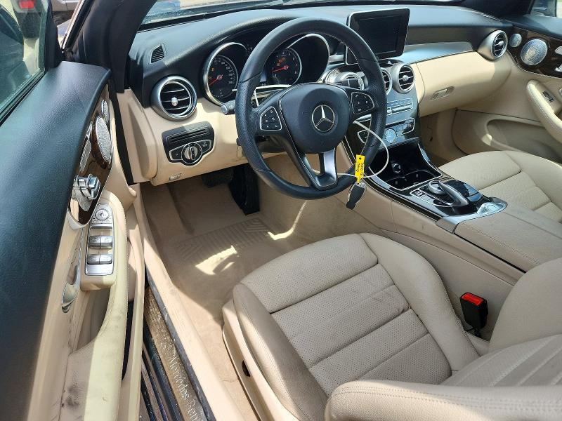2017 Mercedes-benz C-klasse VIN WDDWK4JBXHF494863 COPART salvage auction — FRONT END, Va - Cert Of Title - Salvage, sold $7,500 on 2026-07-13 (photo 8)