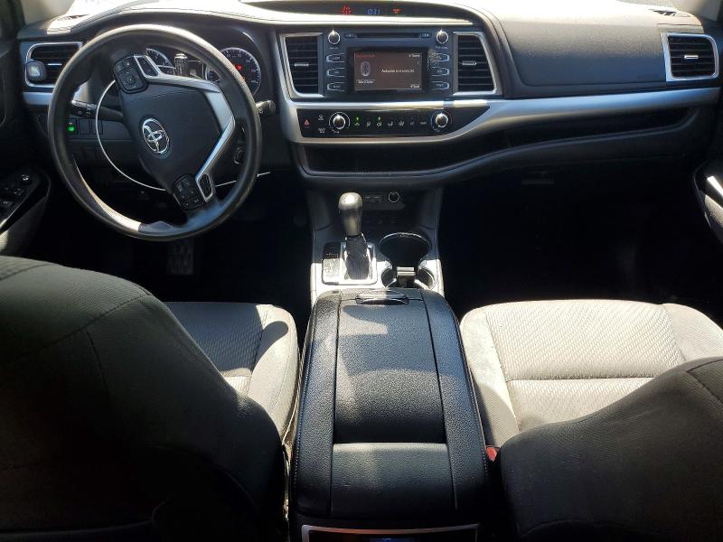 2019 Toyota Highlander VIN 5TDBZRFH9KS724205 COPART salvage auction — FRONT END, Pa - Certificate Of Salvage, sold $5,100 on 2026-07-27 (photo 8)