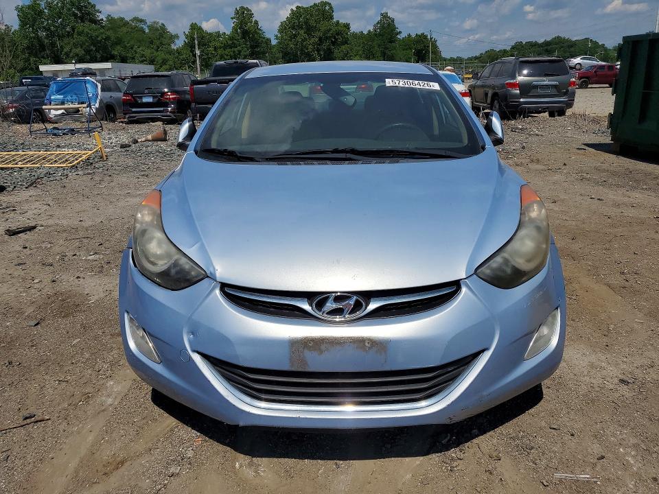 2012 Hyundai Elantra VIN KMHDH4AE5CU436363 COPART salvage auction — REAR END, Md - Cert Of Salvage > 75% Damage, sold $200 on 2026-07-21 (photo 5)