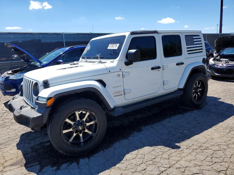 2018 Jeep Wrangler unlimited VIN 1C4HJXDG6JW110064 COPART salvage auction — MINOR DENT/SCRATCHES, MI - CERT OF TITLE-REBUILT SALVAGE, sold $11,700 on 2026-07-02 (photo 1)
