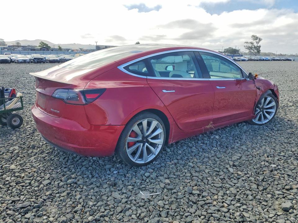2018 Tesla Model 3 VIN 5YJ3E1EB8JF079452 COPART salvage auction — FRONT END, Ca - Salvage Certificate, sold $5,900 on 2026-07-30 (photo 3)