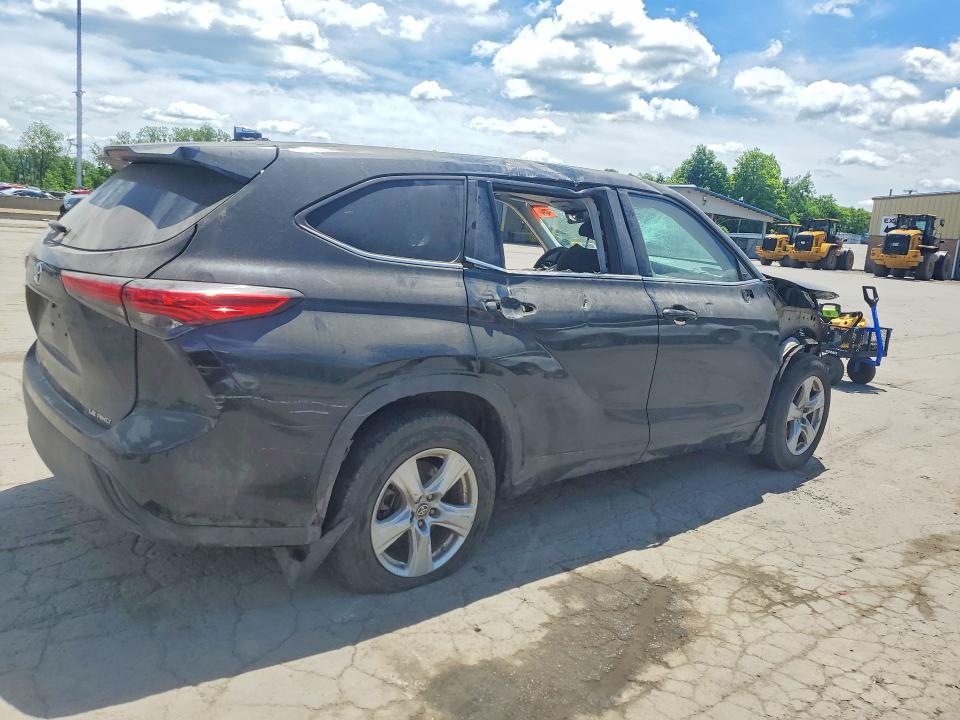 2020 Toyota Highlander VIN 5TDBZRBH7LS018079 COPART salvage auction — ROLLOVER, Ny - Certificate Of Title, sold $2,500 on 2026-07-09 (photo 3)