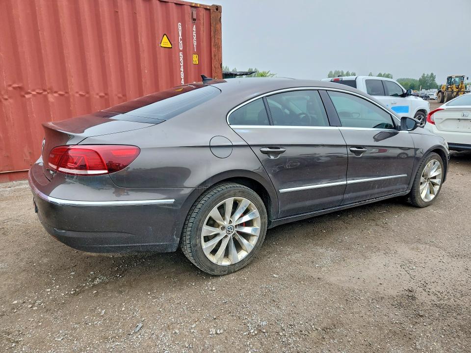 2013 Volkswagen Passat cc VIN WVWRN7AN6DE516108 COPART salvage auction — REAR END, On - Permit Salvage, sold $400 on 2026-08-18 (photo 3)