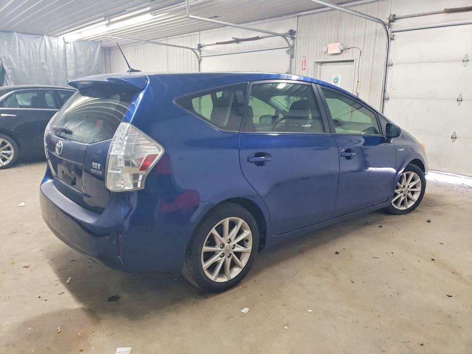 2013 Toyota Prius v VIN JTDZN3EU7D3262253 COPART salvage auction — FRONT END, Wv - Certificate Of Title, sold $1,500 on 2026-07-28 (photo 3)
