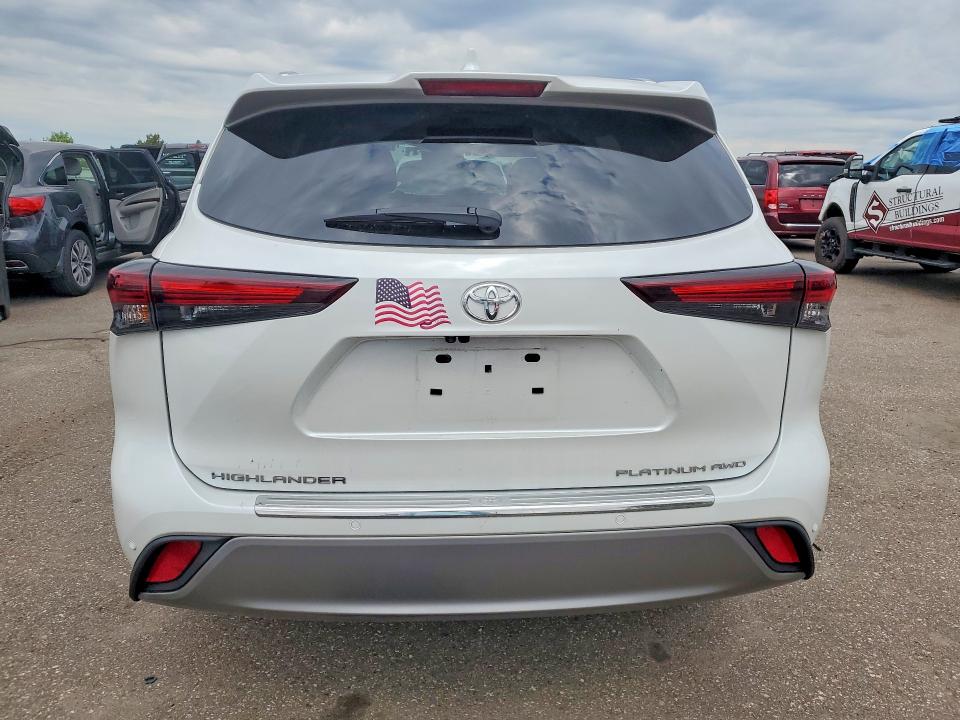2024 Toyota Highlander VIN 5TDKDRBH5RS564595 COPART salvage auction — FRONT END, Mn - Cert Of Title-Salvage, sold $18,600 on 2026-07-02 (photo 6)
