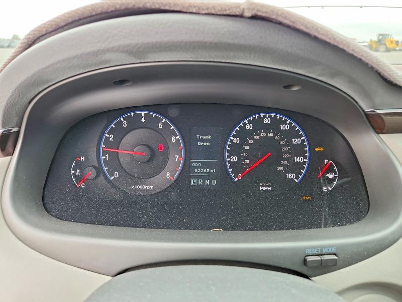 2009 Hyundai Azera VIN KMHFC46D79A360047 COPART salvage auction — FRONT END, Co - Public - Salvage Title, sold $1,350 on 2026-07-07 (photo 9)