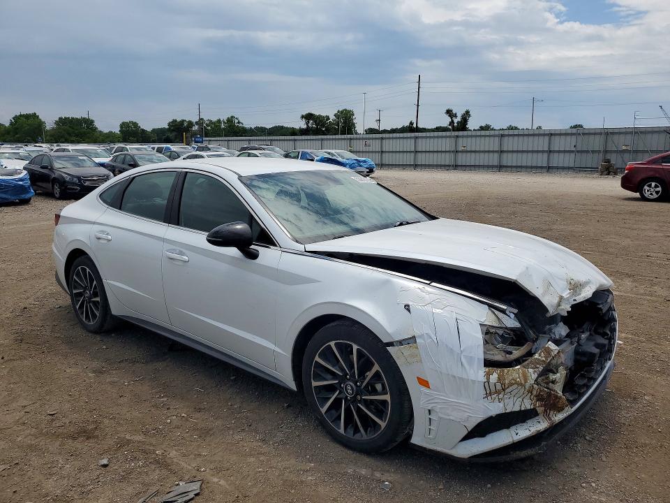 2020 Hyundai Sonata VIN 5NPEJ4J23LH016579 COPART salvage auction — FRONT END, Ia - Cert Of Title-Salvage Title, sold $4,500 on 2026-07-17 (photo 4)