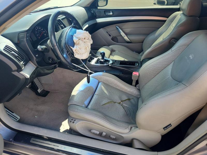 2008 Infiniti G37 VIN JNKCV64E58M125876 COPART salvage auction — FRONT END, Tx - Salvage Vehicle Title, sold $1,600 on 2026-07-13 (photo 7)