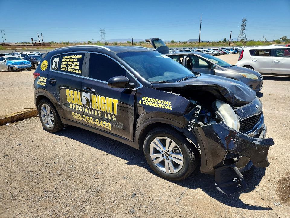 2018 Kia Sportage VIN KNDPM3AC2J7388466 COPART salvage auction — FRONT END, AZ - CERT OF TITLE - SALVAGE, sold $1,650 on 2026-07-24 (photo 4)