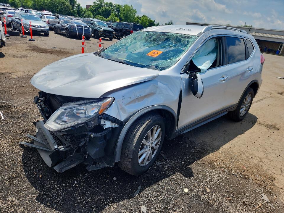2018 Nissan Rogue VIN KNMAT2MV1JP529009 COPART salvage auction — FRONT END, Ct - Cert Of Title-Salvage, sold $950 on 2026-07-10 (photo 1)