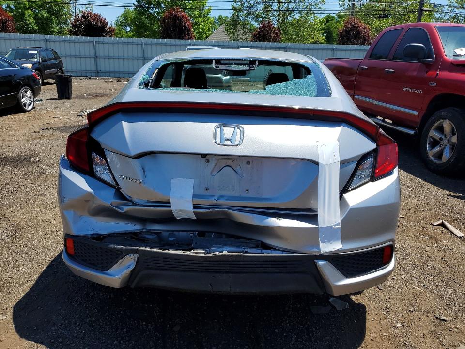 2019 Honda Civic VIN 2HGFC4B63KH300142 COPART salvage auction — REAR END, Ct - Cert Of Title-Salvage, sold $2,950 on 2026-07-02 (photo 6)