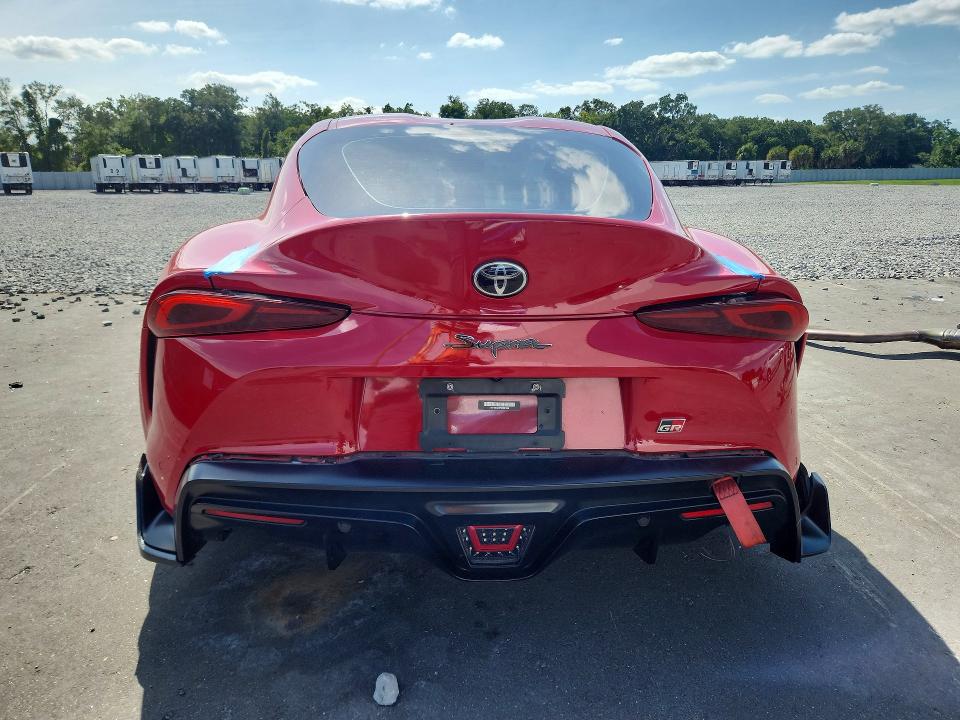 2022 Toyota Supra VIN WZ1DB0C07NW051668 COPART salvage auction — SIDE, FL - CERT OF TITLE SLVG REBUILDABLE, sold $17,300 on 2026-07-20 (photo 6)