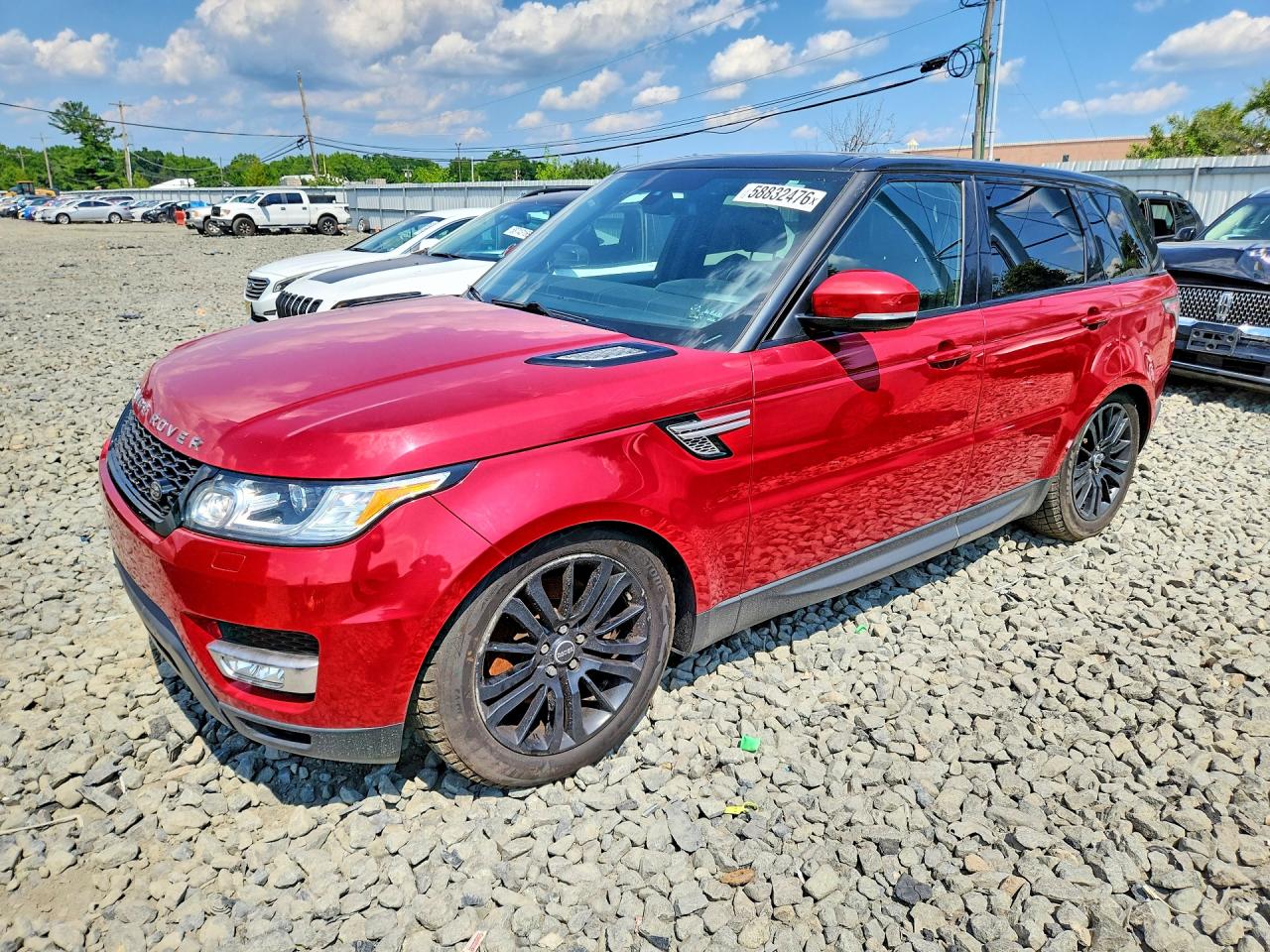 2015 Land Rover Range Rover Sport VIN SALWR2VFXFA507640 COPART salvage auction — Mechanical, IN - CERTIFICATE OF TITLE, sold $1,250 on 2026-07-01 (photo 1)
