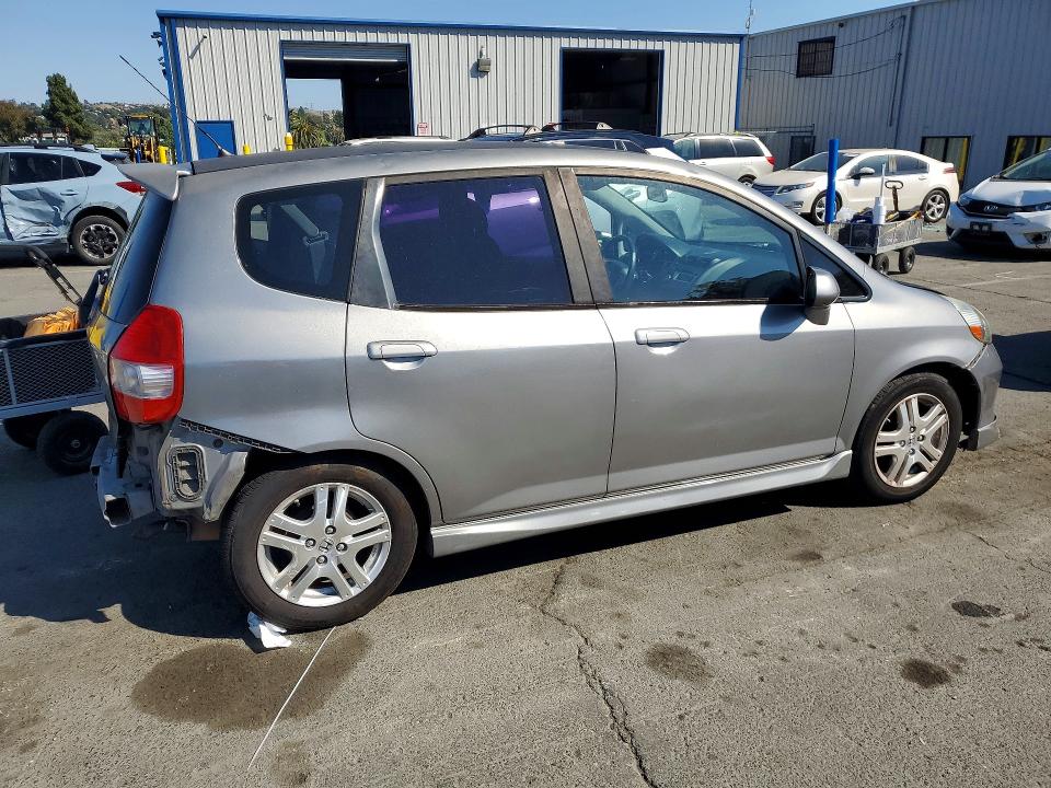 2008 Honda Fit VIN JHMGD38638S021436 COPART salvage auction — REAR END, CA - SALVAGE CERTIFICATE, sold $525 on 2026-07-24 (photo 3)