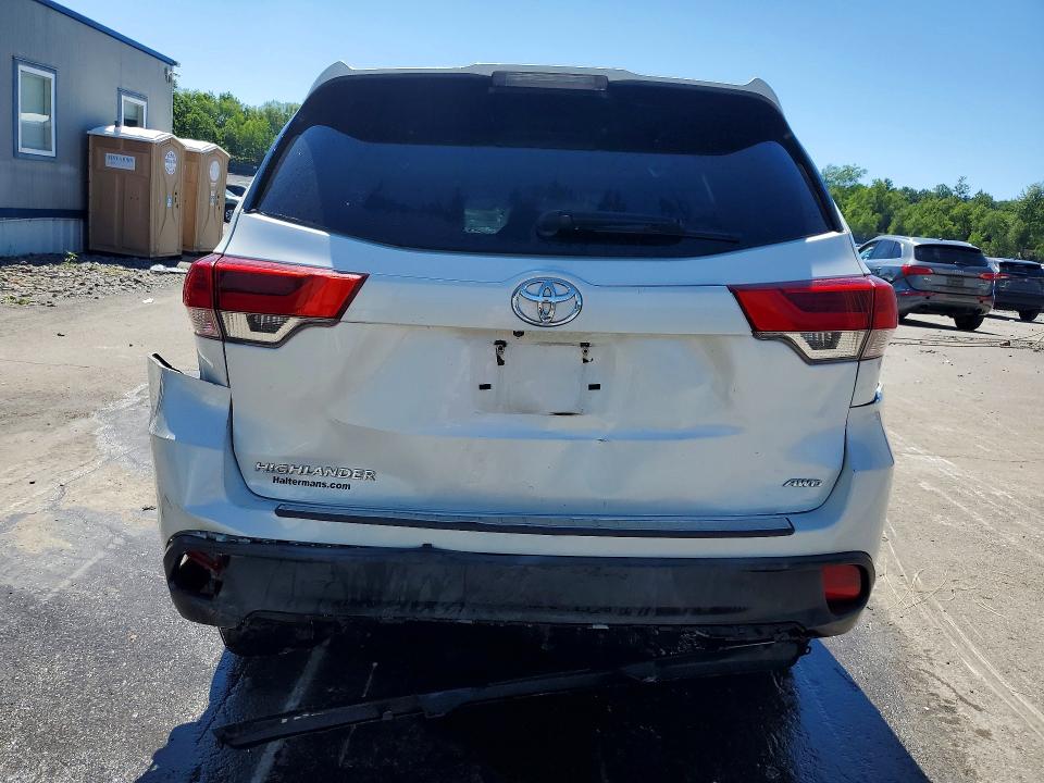 2019 Toyota Highlander VIN 5TDBZRFH9KS724205 COPART salvage auction — FRONT END, Pa - Certificate Of Salvage, sold $5,100 on 2026-07-27 (photo 6)