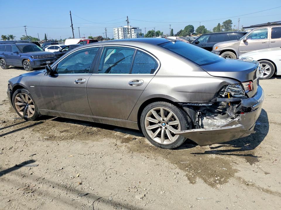 2008 BMW 7 series VIN WBAHL83518DT11647 COPART salvage auction — FRONT END, Ca - Dis/Dlr/Exp Lien Papers-Salv, sold $350 on 2026-07-13 (photo 2)