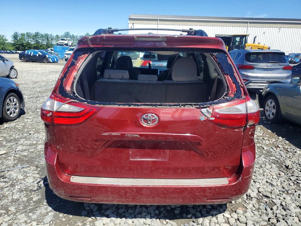 2017 Toyota Sienna VIN 5TDKZ3DC3HS772408 COPART salvage auction — BIOHAZARD/CHEMICAL, Ny - Certificate Of Title, sold $2,100 on 2026-07-13 (photo 6)