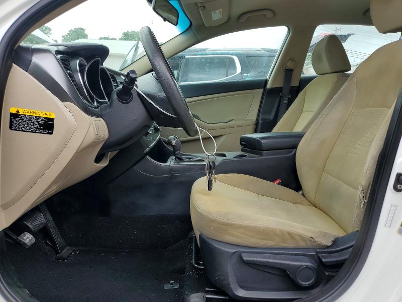 2013 Kia Optima VIN KNAGM4A75D5348713 COPART salvage auction — FRONT END, OH - CERT OF TITLE-SALVAGE, sold $600 on 2026-07-31 (photo 7)