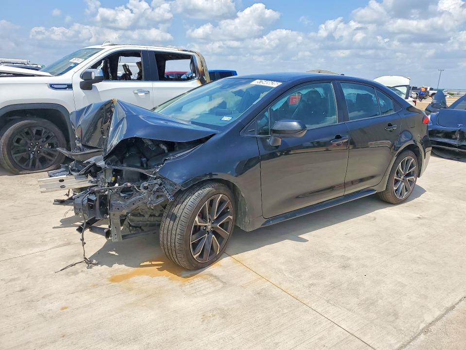 2021 Toyota Corolla VIN 5YFEPMAE3MP232980 COPART salvage auction — FRONT END, TX - CERTIFICATE OF TITLE, sold $600 on 2026-07-14 (photo 1)