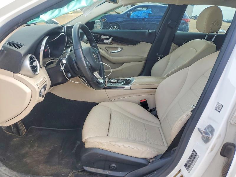 2017 Mercedes-benz C-klasse VIN WDDWF4JB0HR306726 COPART salvage auction — UNDERCARRIAGE, Salvage Title, sold $5,300 on 2026-08-03 (photo 7)