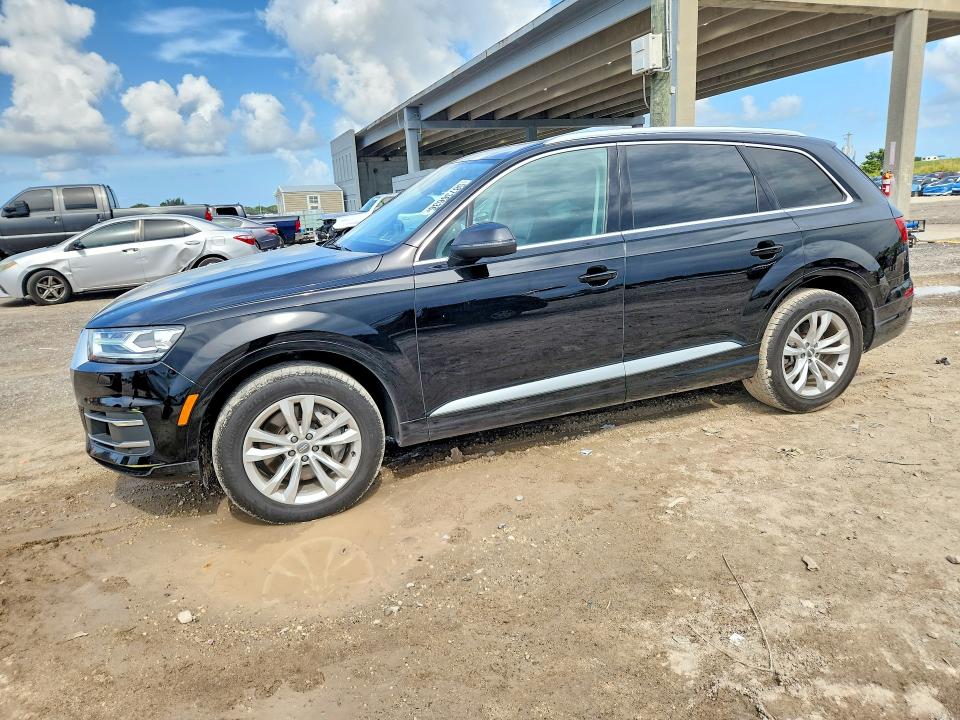 2017 Audi Q7 VIN WA1LAAF70HD048150 COPART salvage auction — SIDE, Ny - Mv907A-Parts Only, sold $7,000 on 2026-07-23 (photo 1)