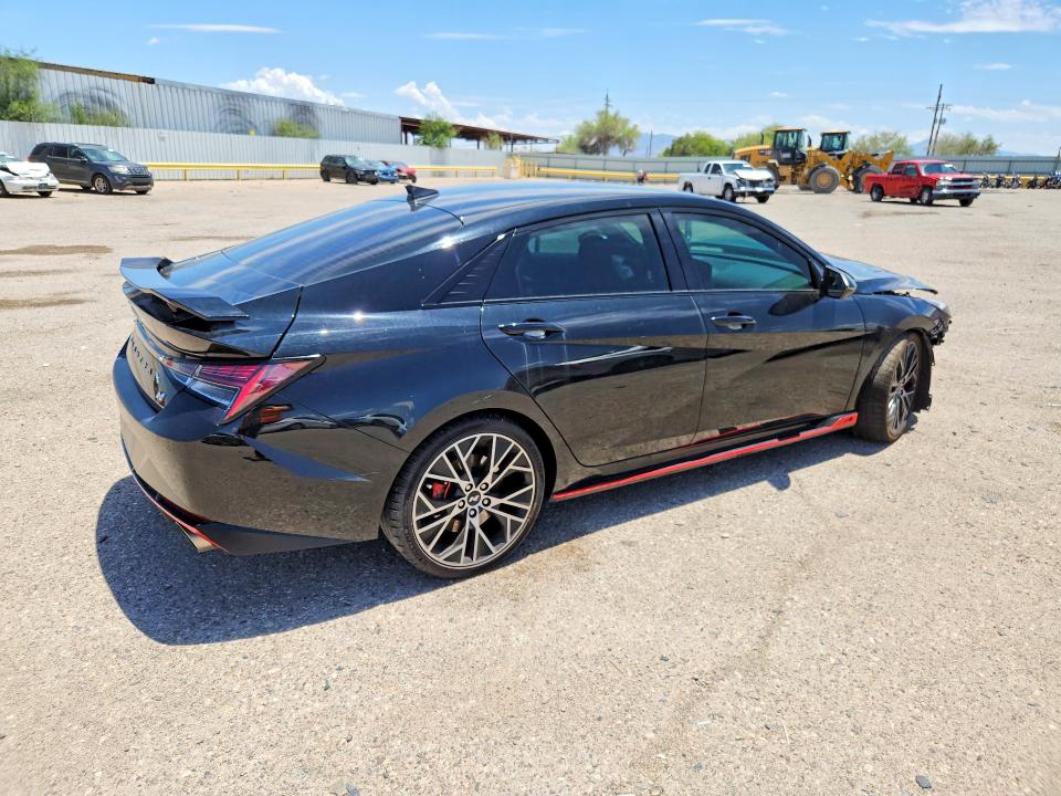 2022 Hyundai Elantra VIN KMHLW4AK8NU001346 COPART salvage auction — FRONT END, Az - Cert Of Title - Salvage, sold $5,200 on 2026-07-08 (photo 3)