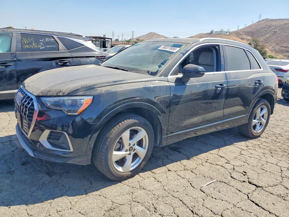 2021 Audi Q3 VIN WA1AUCF3XM1132169 COPART salvage auction — REAR END, Ca - Salvage Certificate (P), sold $6,200 on 2026-07-09 (photo 1)