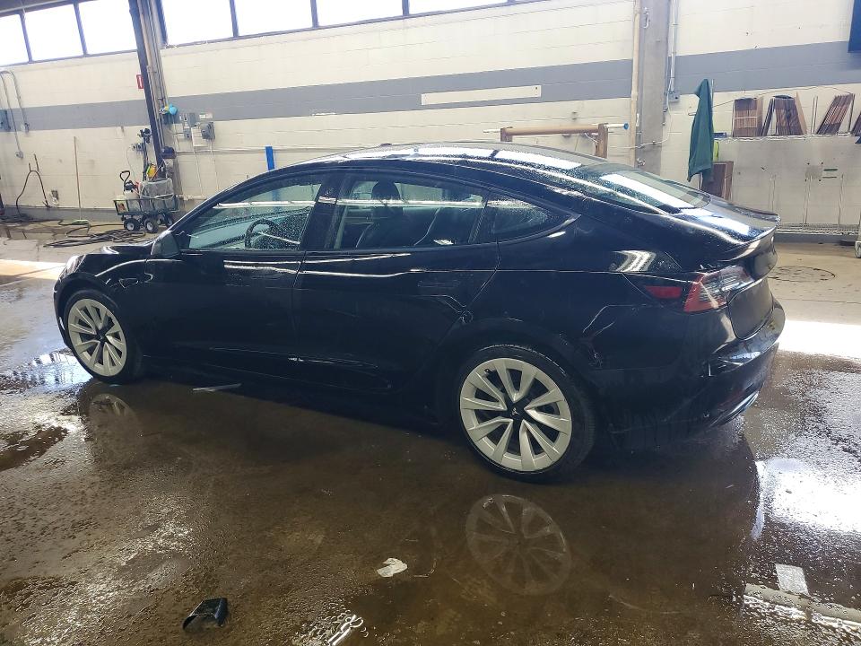2022 Tesla Model 3 VIN 5YJ3E1EA4NF304852 COPART salvage auction — UNDERCARRIAGE, Il - Salvage Certificate, sold $6,200 on 2026-07-20 (photo 2)