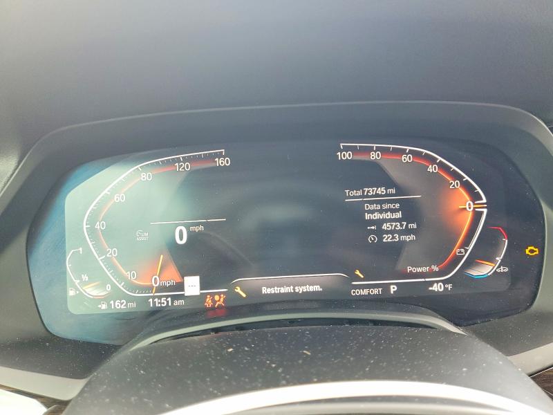 2021 BMW VIN 5UXCR4C00M9E64172 COPART salvage auction — SIDE, TX - SALVAGE VEHICLE TITLE (P), sold $1,550 on 2026-07-27 (photo 9)