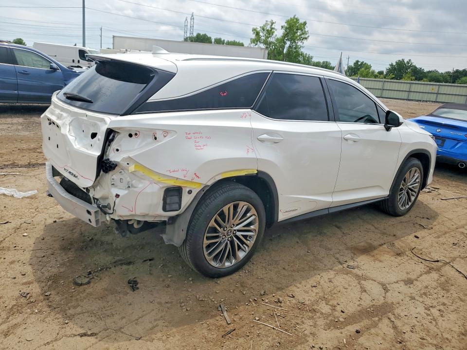 2022 Lexus Rx VIN JTJJGKFA2N2021758 COPART salvage auction — REAR END, Mi - Certificate Of Title, sold $14,200 on 2026-07-21 (photo 3)