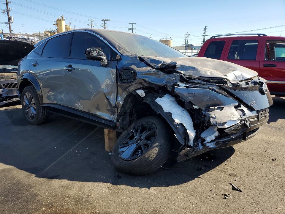 2025 Nissan Ariya VIN JN8BF0BE1SM464446 COPART salvage auction — FRONT END, Ca - Salvage Certificate, sold $5,500 on 2026-07-20 (photo 4)