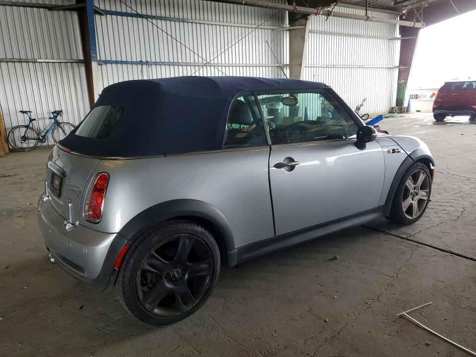 2005 Mini Cooper VIN WMWRH33475TK55148 COPART salvage auction — FRONT END, CA - SALVAGE CERTIFICATE, sold $575 on 2026-07-09 (photo 3)