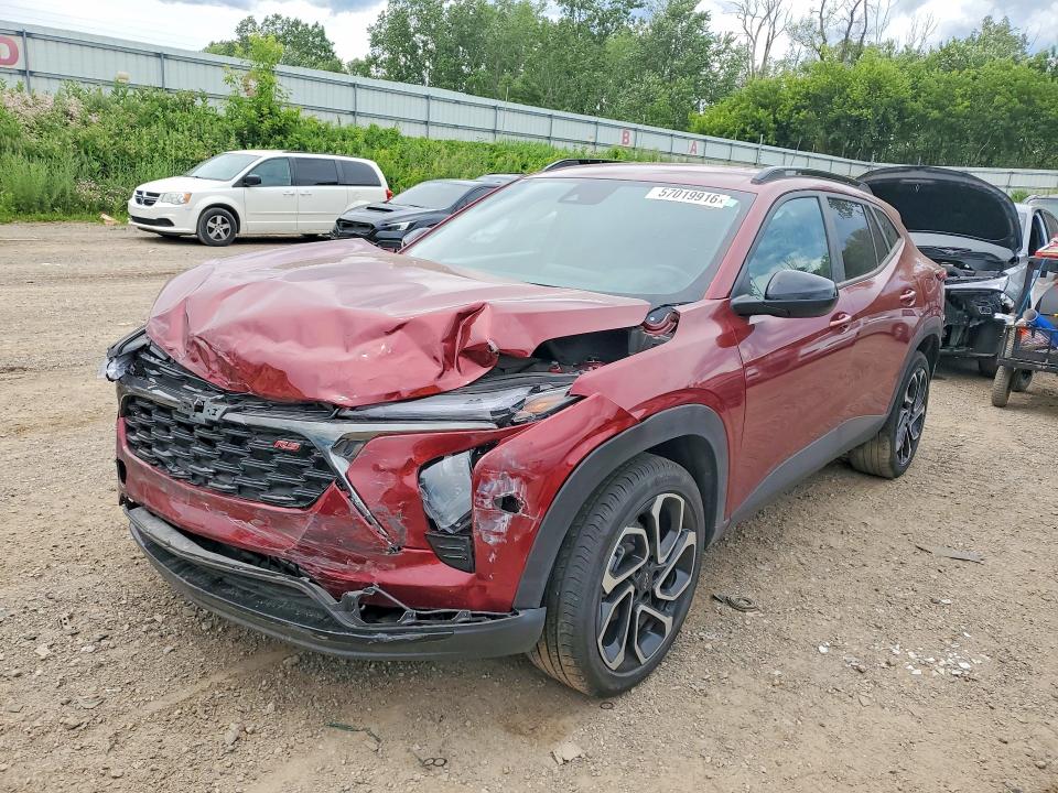 2025 Chevrolet Trax VIN KL77LJEP2SC110015 COPART salvage auction — FRONT END, Mi - Scrap Certificate Of Title, sold $5,300 on 2026-09-09 (photo 1)