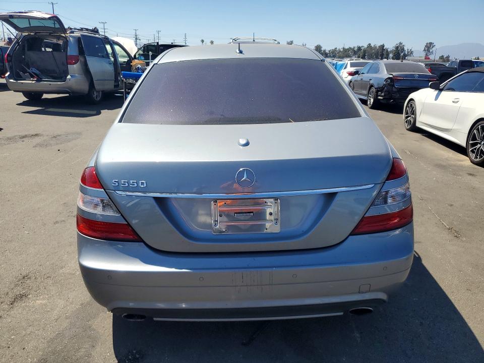 2007 Mercedes-benz S class VIN WDDNG71X97A056163 COPART salvage auction — REAR END, CA - SALVAGE CERTIFICATE, sold $425 on 2026-07-22 (photo 6)