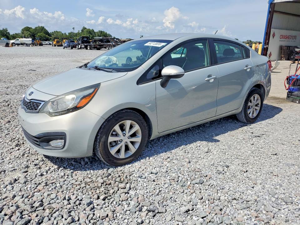 2012 Kia Rio VIN KNADN4A39C6090184 COPART salvage auction — FRONT END, Fl - Cert Of Title Slvg Rebuildable, sold $525 on 2026-07-10 (photo 1)