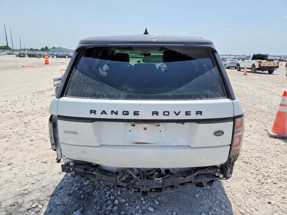 2019 Land rover RANGE ROVER VIN SALGS2RE8KA520360 COPART salvage auction — REAR END, Tx - Certificate Of Title, sold $12,200 on 2026-07-30 (photo 6)