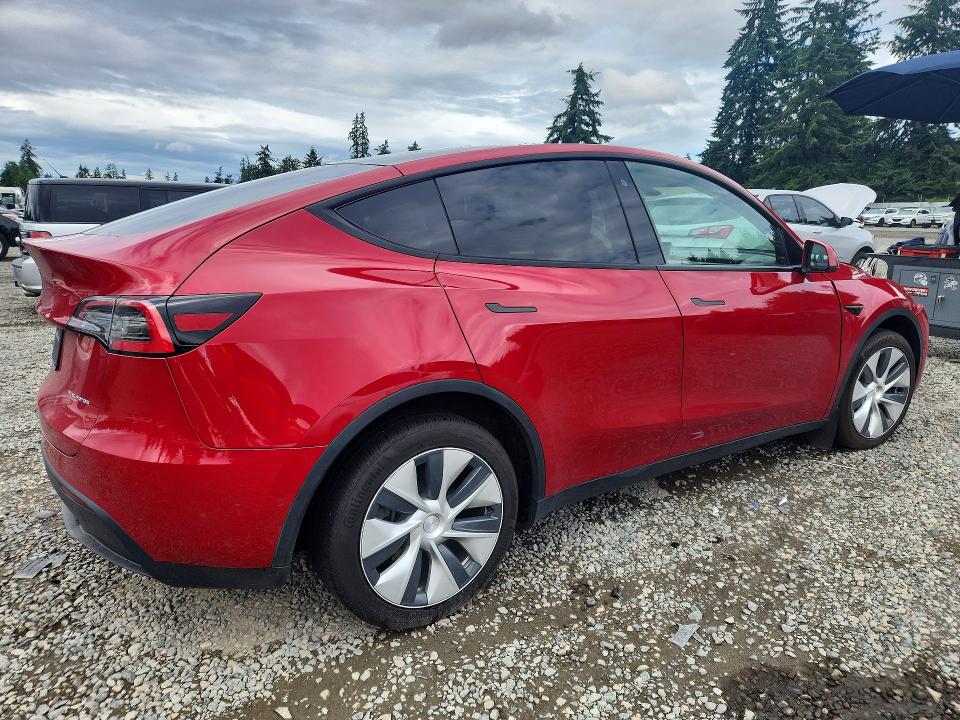 2020 Tesla Model y VIN 5YJYGDEE0LF050977 COPART salvage auction — FRONT END, Wa - Bill Of Sale, sold $7,100 on 2026-07-14 (photo 3)