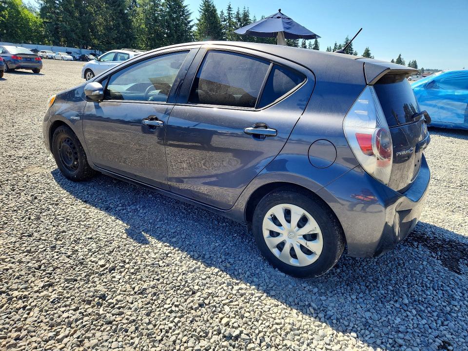 2014 Toyota Prius c VIN JTDKDTB38E1073334 COPART salvage auction — FRONT END, Wa - Vehicle Cert Of Ownership-Titl, sold $850 on 2026-07-02 (photo 2)