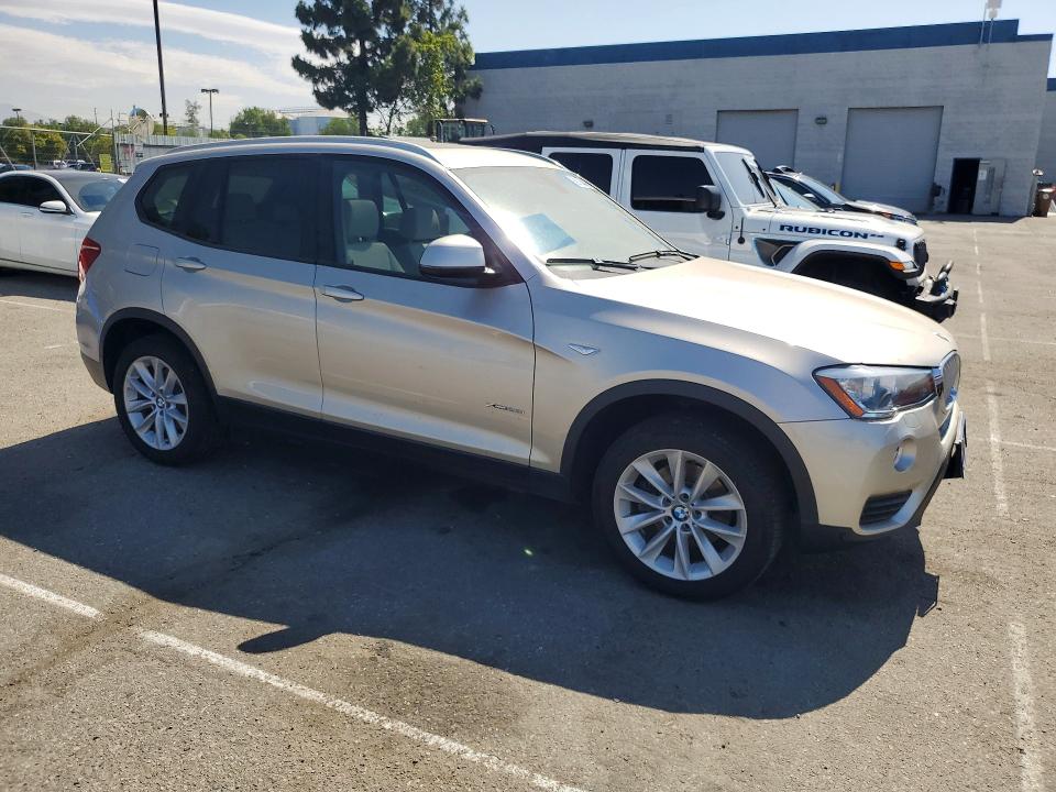 2017 BMW X3 VIN 5UXWX9C5XH0D98803 COPART salvage auction — MINOR DENT/SCRATCHES, Ca - Salvage Certificate, sold $1,100 on 2026-07-28 (photo 4)