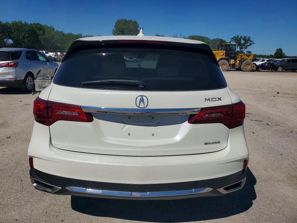 2017 Acura Mdx VIN 5J8YD4H53HL005347 COPART salvage auction — FRONT END, Ia - Salvage W/Salvage History, sold $1,050 on 2026-07-31 (photo 6)