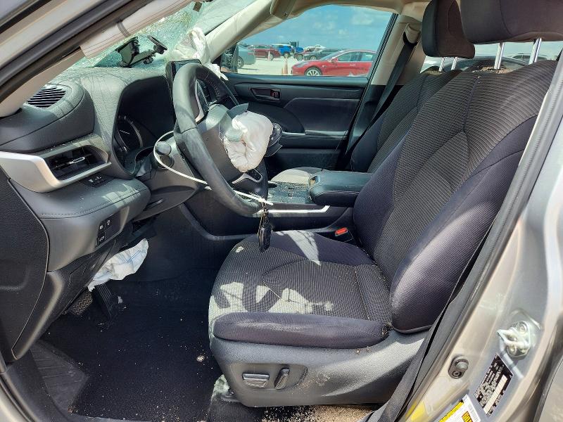 2023 Toyota Highlander VIN 5TDKDRAH2PS037743 COPART salvage auction — FRONT END, Tx - Salvage Vehicle Title, sold $4,100 on 2026-07-23 (photo 7)