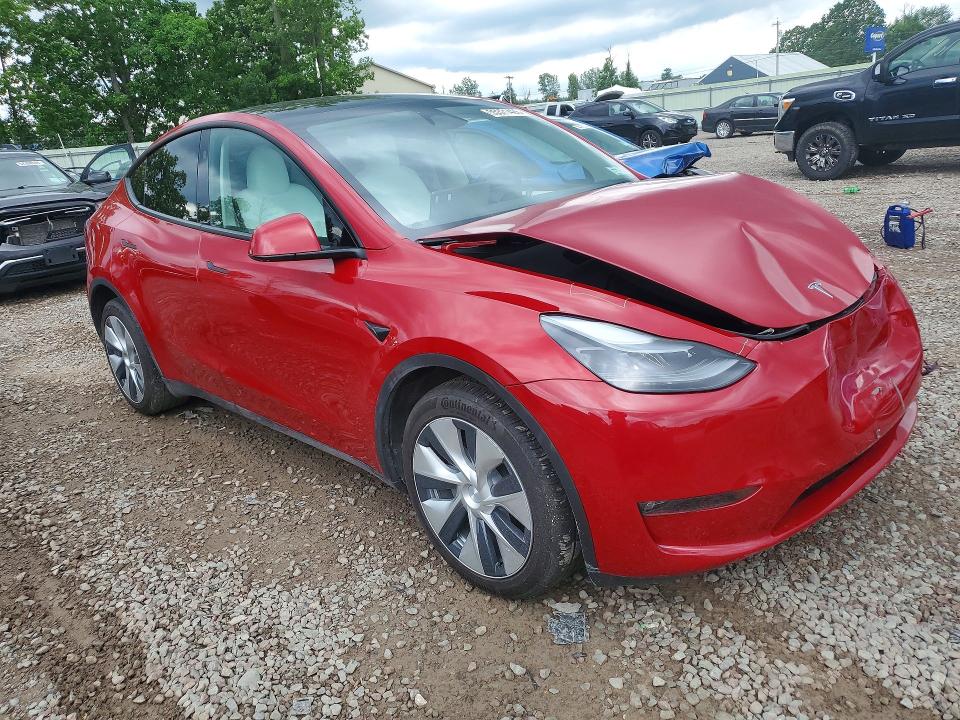 2023 Tesla VIN 7SAYGDEE6PF878363 COPART salvage auction — FRONT END, NY - MV-907A SALVAGE CERTIFICATE, sold $14,800 on 2026-07-06 (photo 4)