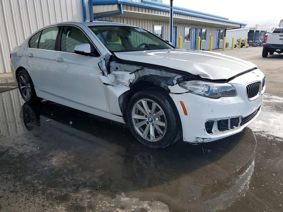 2014 BMW 5 series VIN WBA5A5C57ED505862 COPART salvage auction — FRONT END, CA - CERTIFICATE OF TITLE, sold $80 on 2026-07-16 (photo 4)