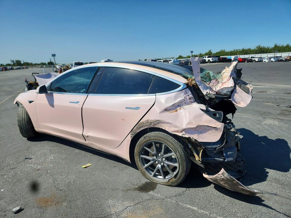 2018 Tesla Model 3 VIN 5YJ3E1EAXJF158631 COPART salvage auction — FRONT END, Ca - Salvage Certificate, sold $725 on 2026-07-13 (photo 2)